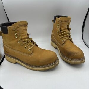 Sears Diehard Boots Mens Size 12 D Classic Wheat Work Soft Toe Leather 84101‎